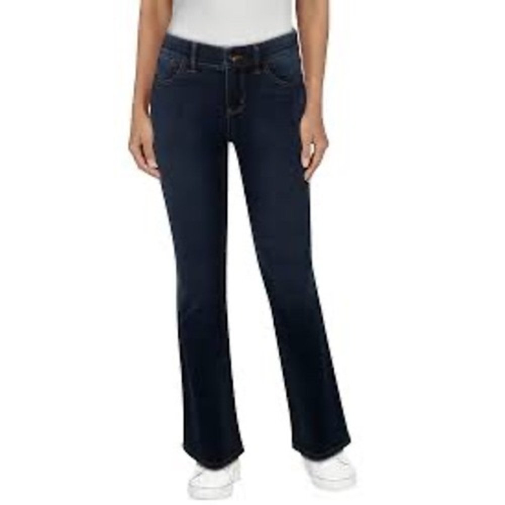 Natural Reflections Ab Slimmer Bootcut Jeans Womens 10 Dark Wash New Stretch